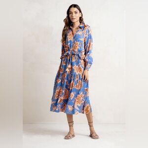 Omika Faye Midi Dress Womens Size S